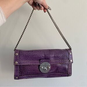 Michael Kors Peninsula Purple chain shoulder bag